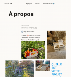 Le Peuplier à propos